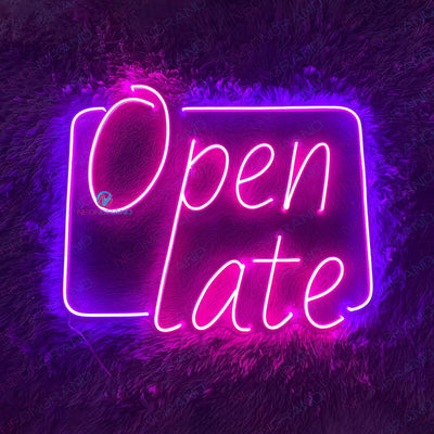 Open Late Neon Sign Open Led Light