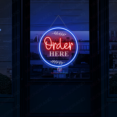 Pick Up Here - Order Here Neon Sign 3D Engraving LED Light