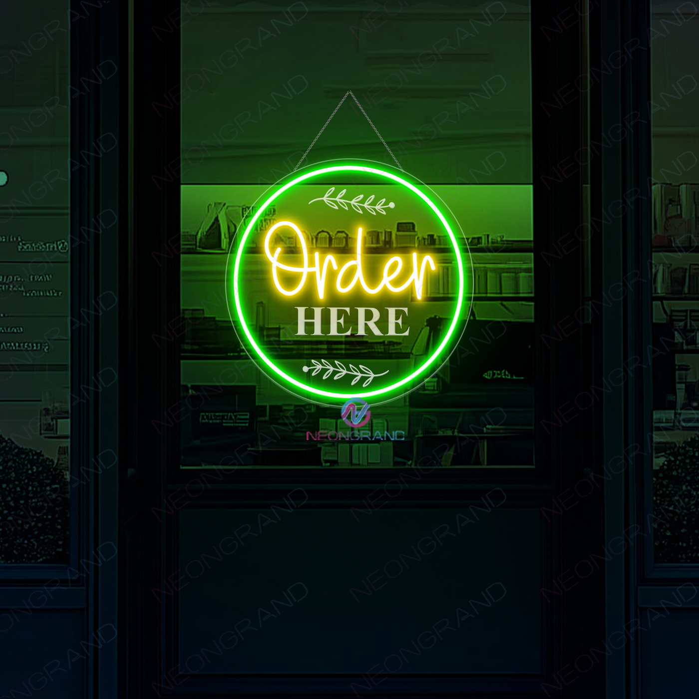 Pick Up Here - Order Here Neon Sign 3D Engraving LED Light