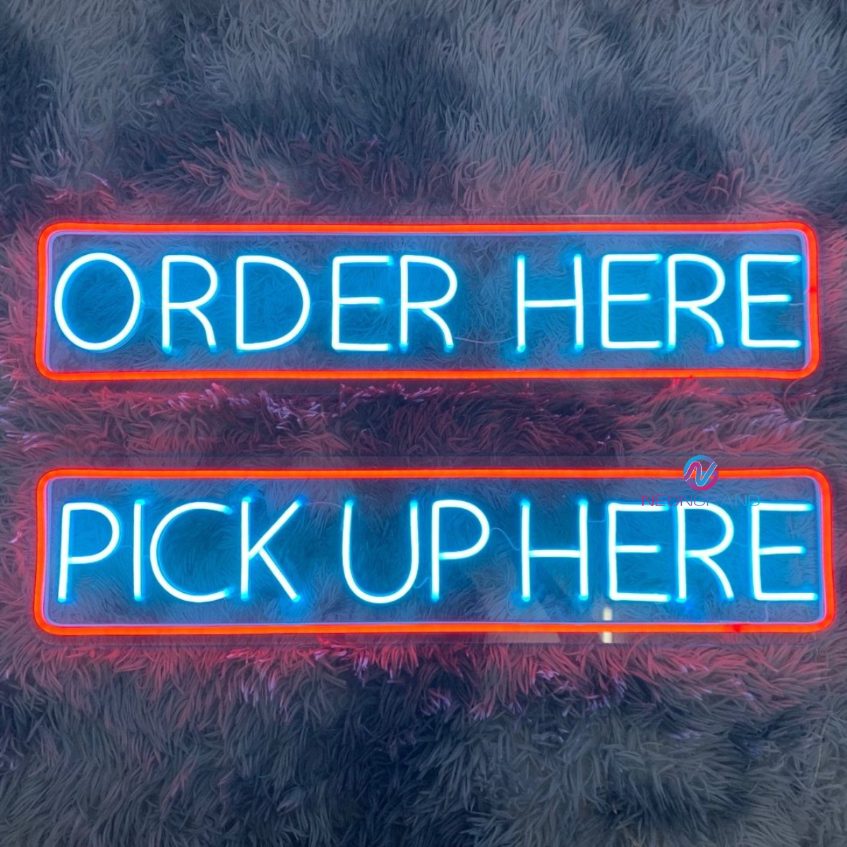 Order Here Neon Sign Pick Up Here Business Led Light