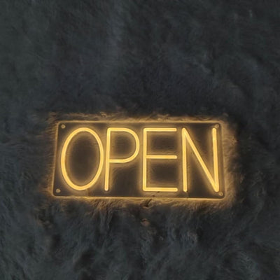 Outdoor Open Neon Sign Storefront LED Light For Business (ADAPTER)