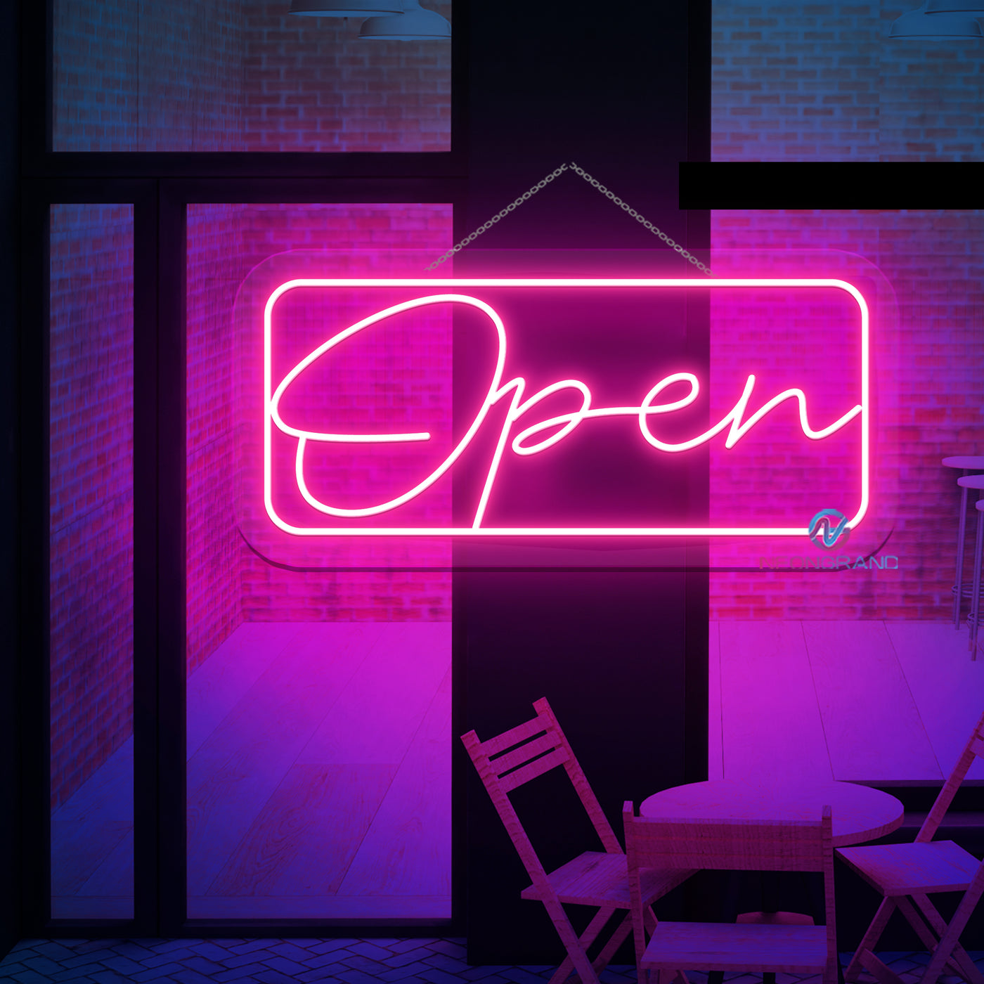 Outdoor Neon Open Sign Waterproof Restaurant Open Led Light