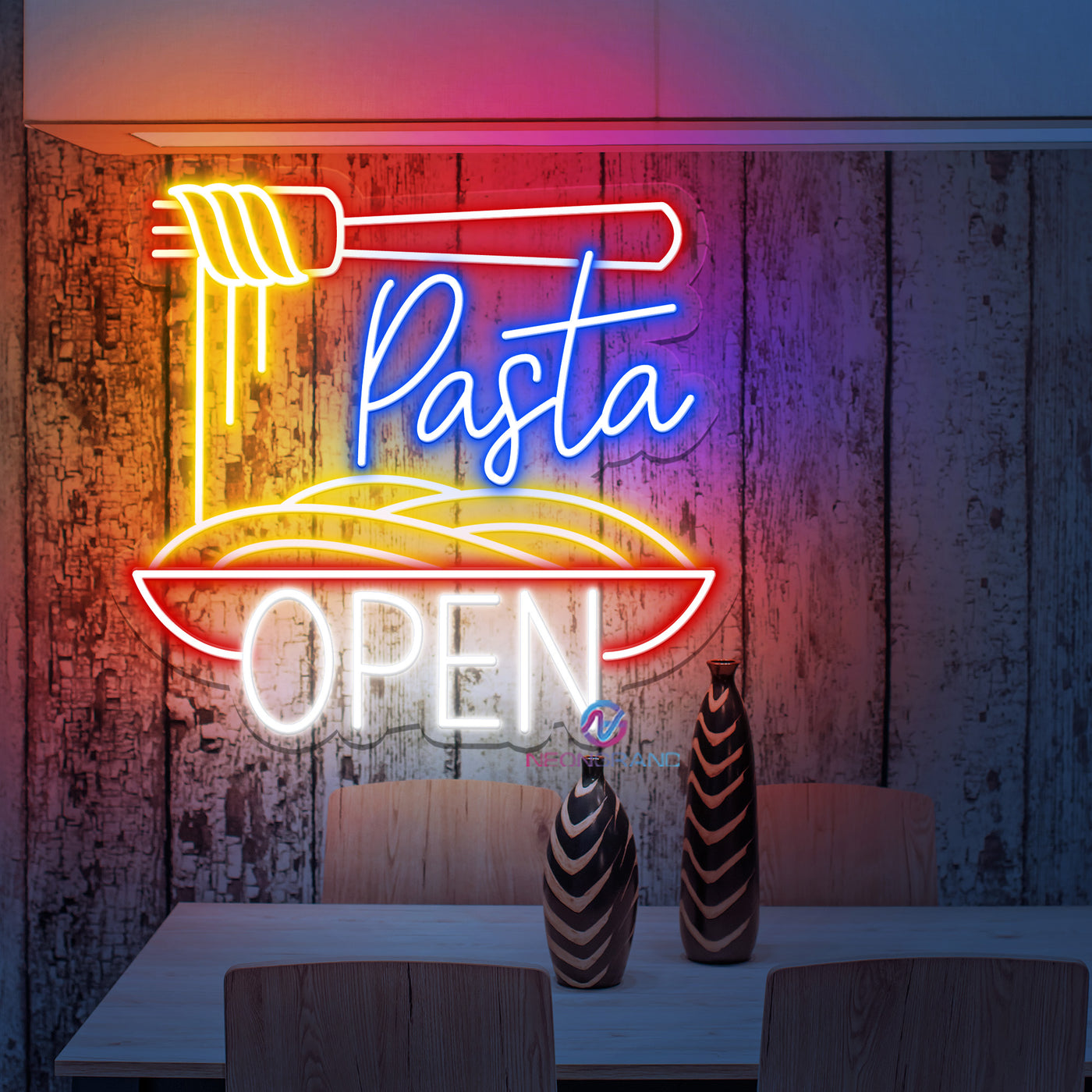 Pasta Open Neon Sign Restaurant Led Light