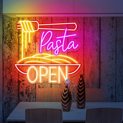 Pasta Open Neon Sign Restaurant Led Light