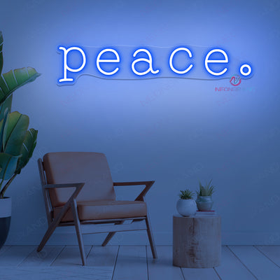 Peace Neon Sign Word Led Light