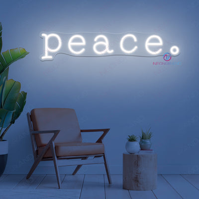 Peace Neon Sign Word Led Light