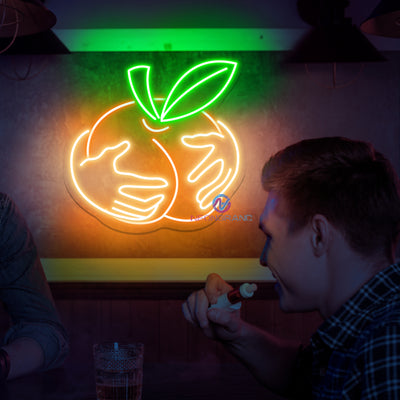 Peach Neon Sign Sexy Man Cave Led Light