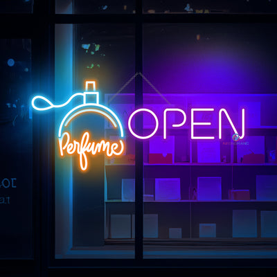 Perfume Open Neon Sign Storefront Led Light For Business