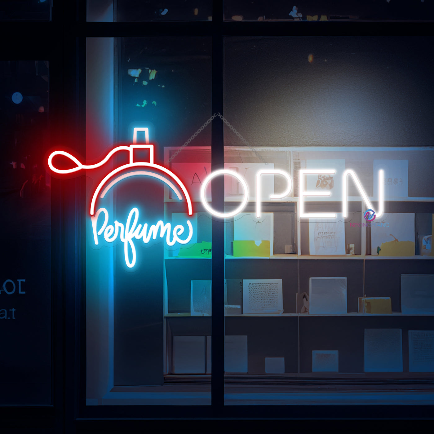 Perfume Open Neon Sign Storefront Led Light For Business