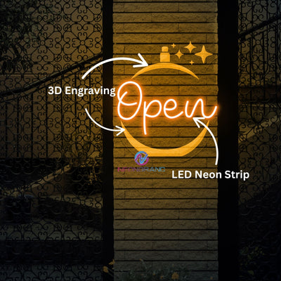 Perfume Open Neon Sign Storefront LED Light