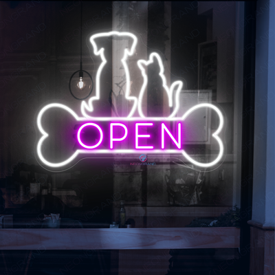 Open Neon Sign For Pet Shop Business Led Light