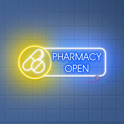 Pharmacy Open Neon Sign Business Led Light
