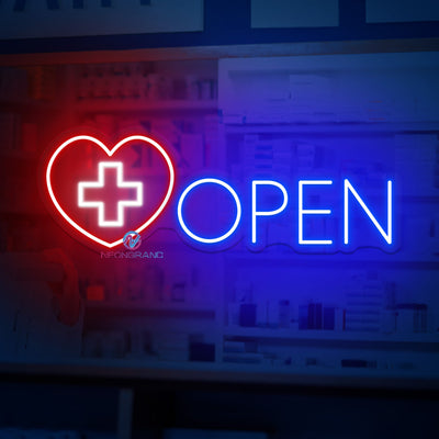 Neon Open Sign Pharmacy Open Led Light