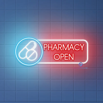 Pharmacy Open Neon Sign Business Led Light