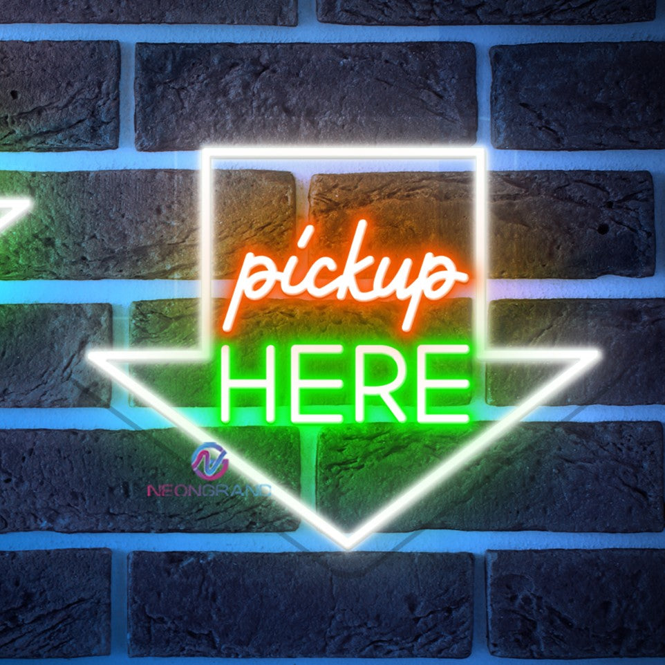 Order Here Neon Sign Pick Up Here Neon Sign Led Light