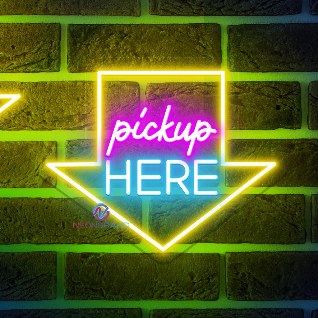 Order Here Neon Sign Pick Up Here Neon Sign Led Light