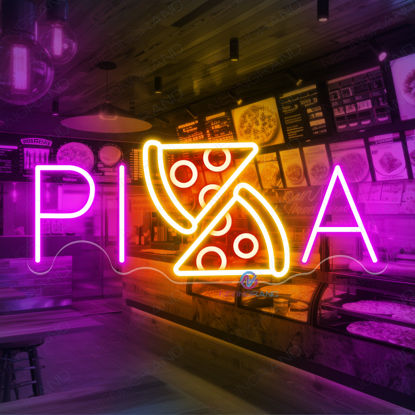 Pizza Neon Sign Restaurant Led Light