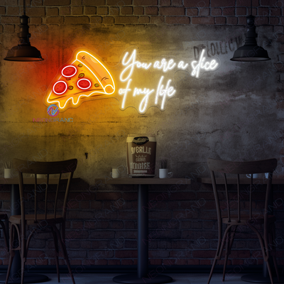 Pizza Neon Sign Large Restaurant LED Light For Kitchen