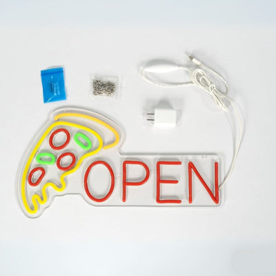 Pizza Open Neon Sign Restaurant LED Light (USB)