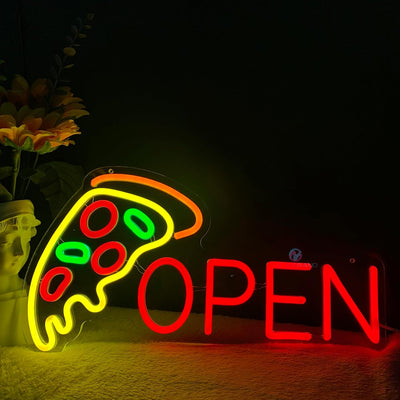 Pizza Open Neon Sign Restaurant LED Light