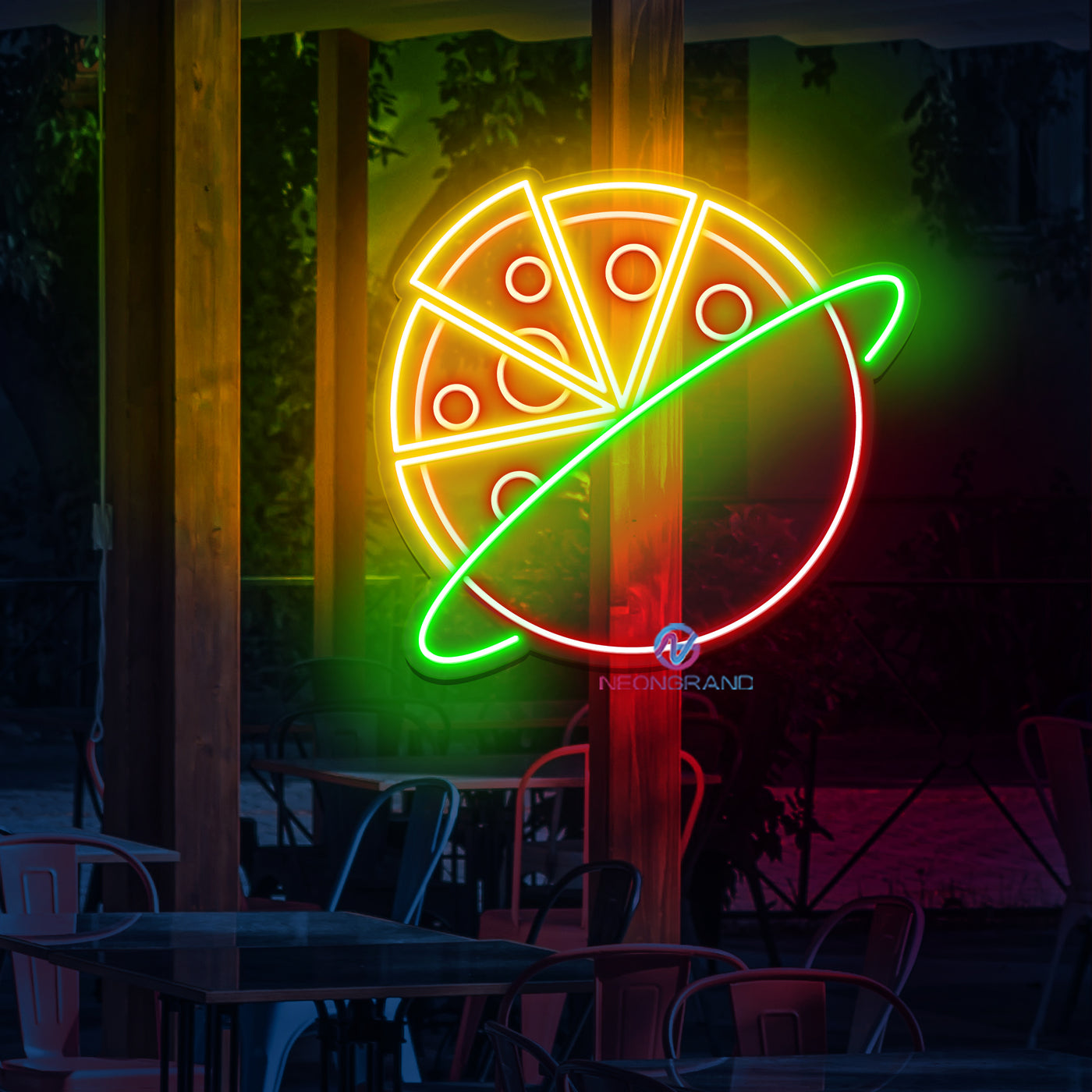 Pizza Planet Neon Sign Restaurant Led Light