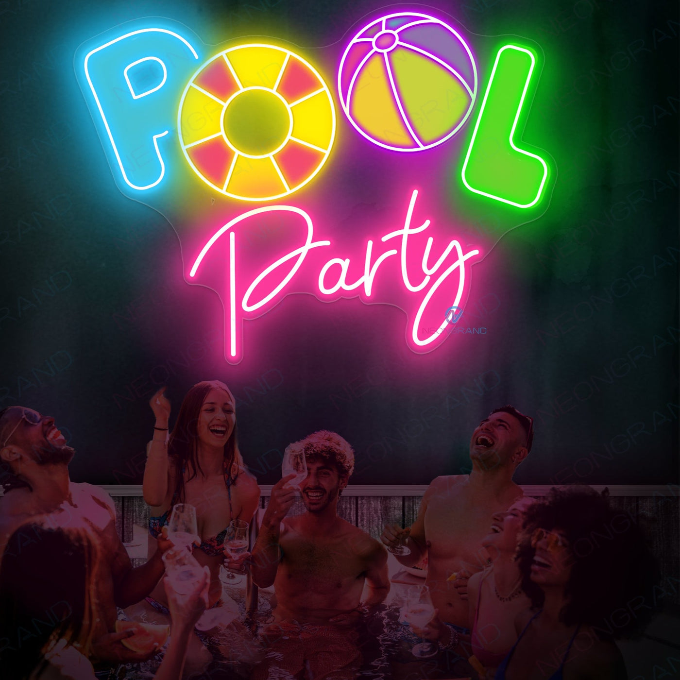 Pool Party Neon Sign Led Light 