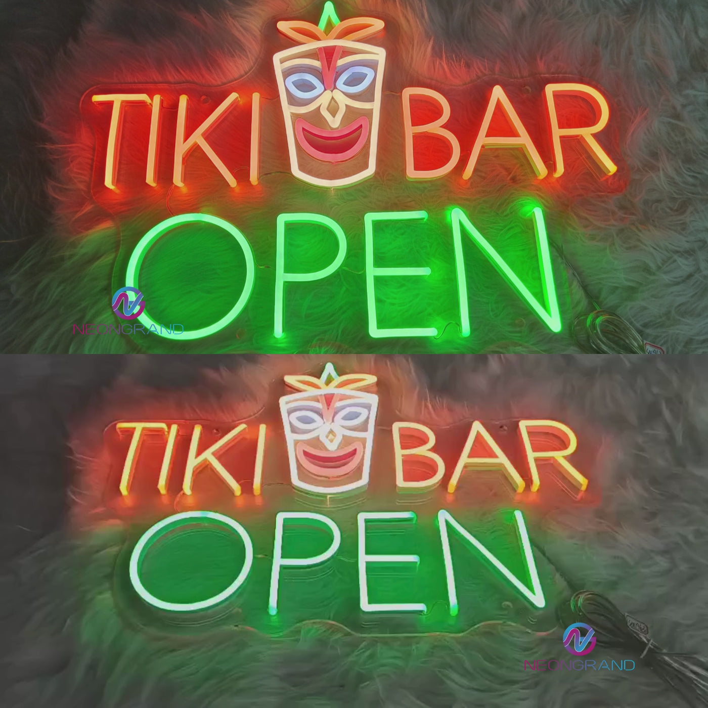 Tiki Bar Open Neon Sign Business Led Light