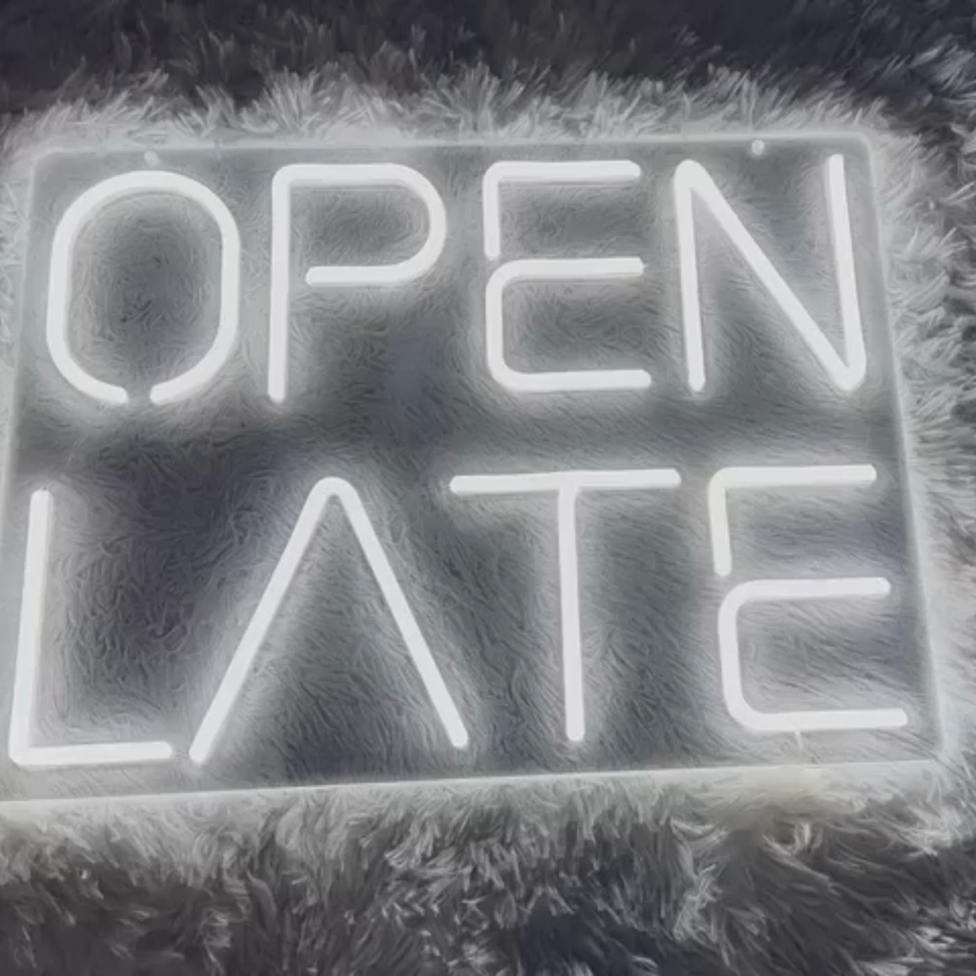 Open Late Neon Sign Storefront LED Light For Business (USB)