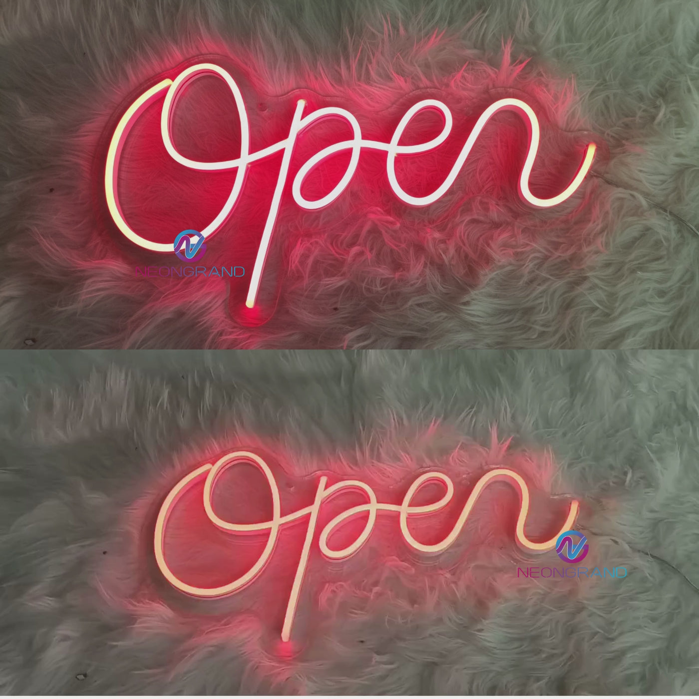 Open Neon Sign Vintage Storefront Led Light