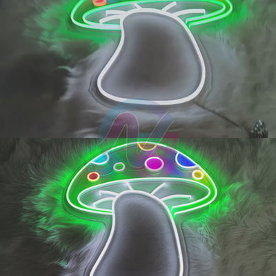 Mushroom Neon Sign Aesthetic Led Light
