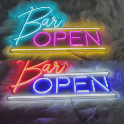 Bar Open Neon Sign Led Light Neon Signs For A Bar