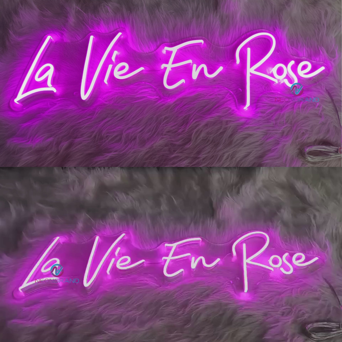 La Vie En Rose Neon Sign Led Light