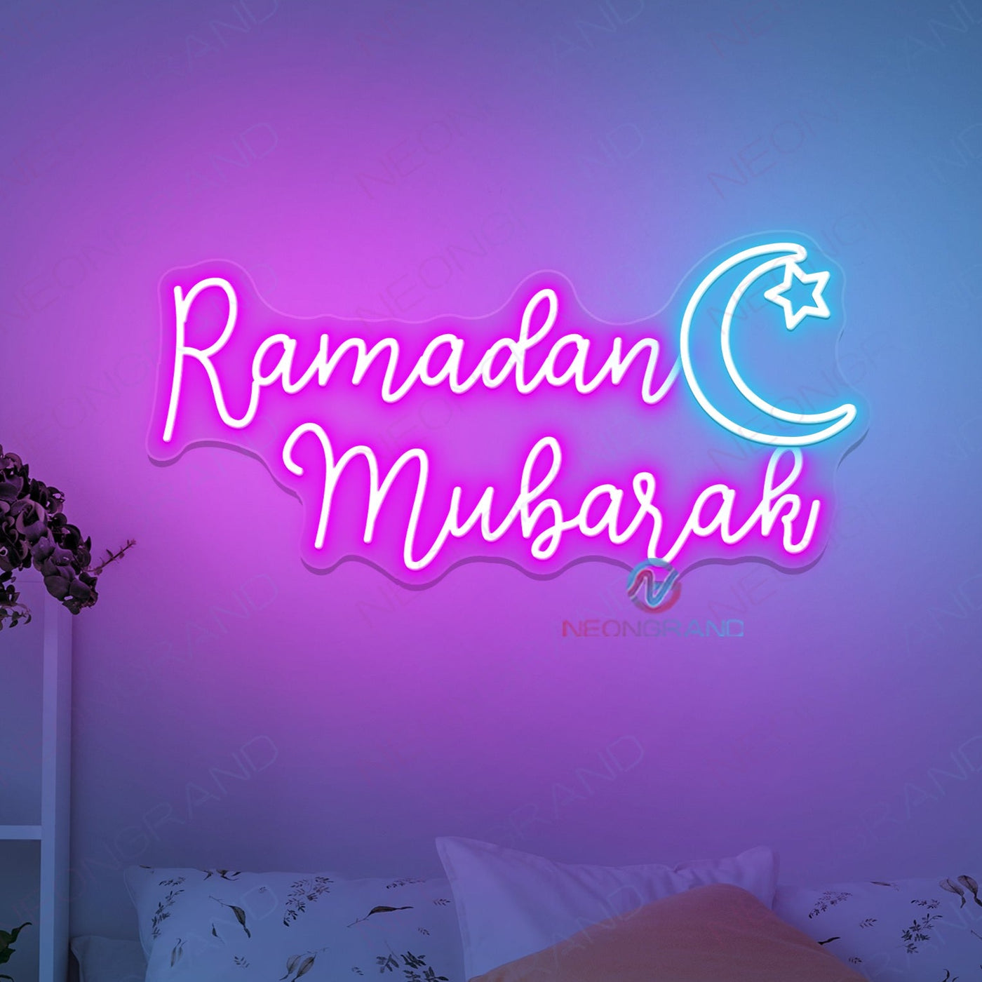 Ramadan Mubarak Neon Sign Led Light