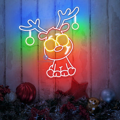 Reindeer Neon Sign Led Light For Christmas