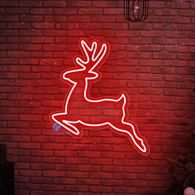 Reindeer Neon Sign Christmas LED Light For Xmas Holidays