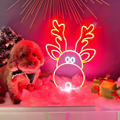 Reindeer Led Neon Sign For Christmas