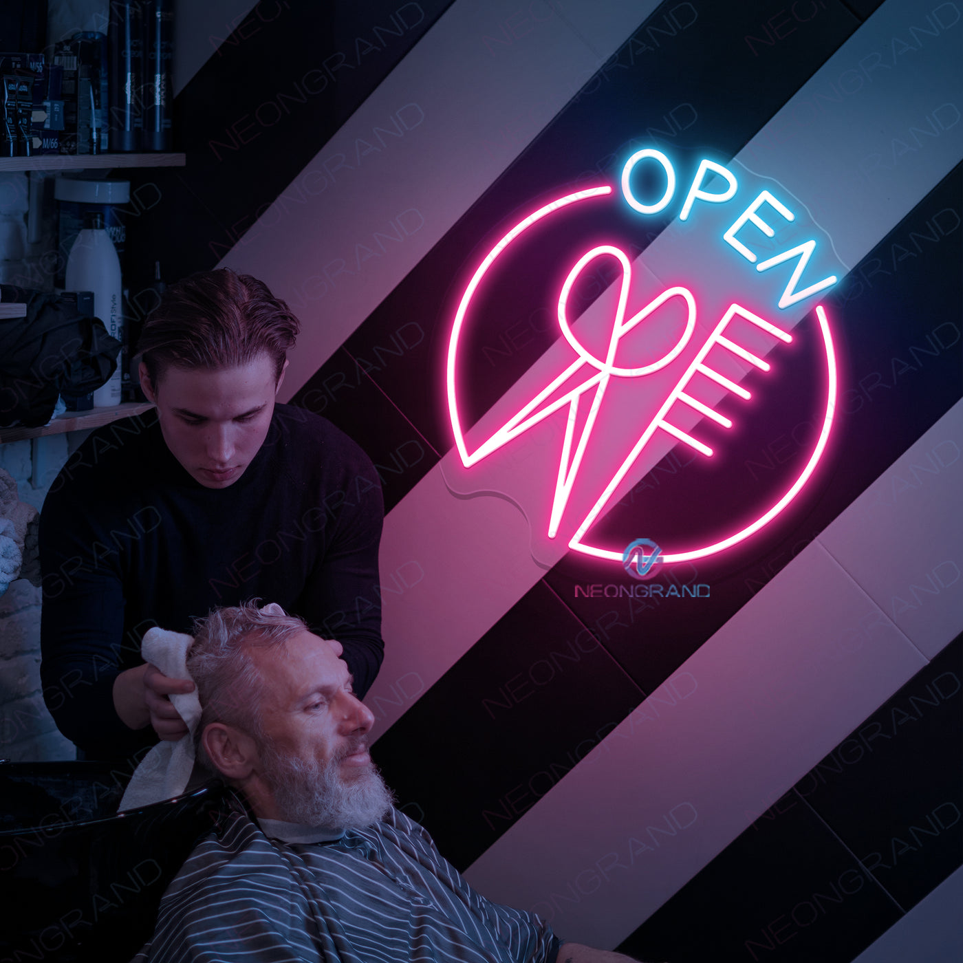 Salon Open Neon Sign Business Led Light