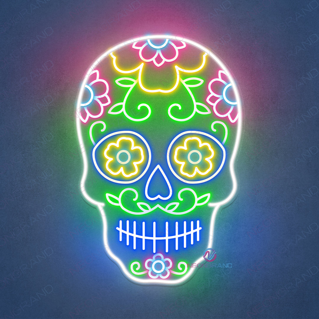 Skull Neon Sign Skeleton Led Light - NeonGrand