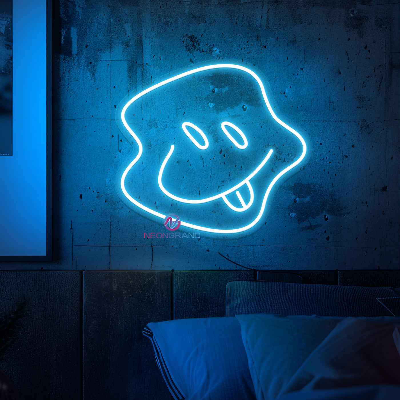 Smiley Face Neon Sign Cool Led Light