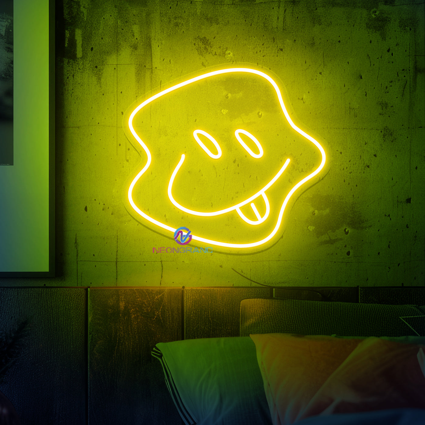 Smiley Face Neon Sign Cool Led Light