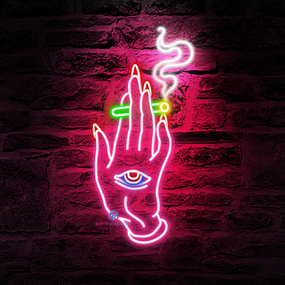 Neon Joint Sign Tripping Smoking Hand Weed Led Light