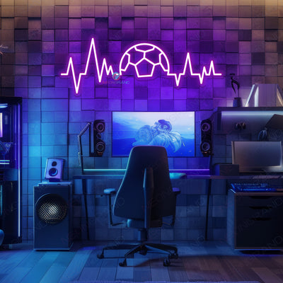 Soccer Neon Sign Gaming Room LED Light For Gamer