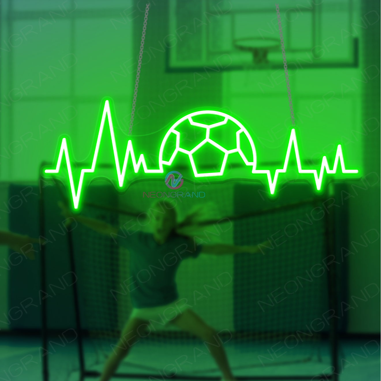 Soccer Neon Sign Gaming Room LED Light For Gamer