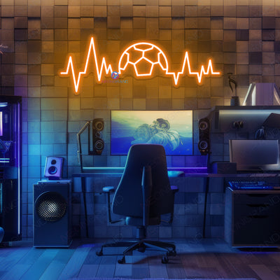 Soccer Neon Sign Gaming Room LED Light For Gamer