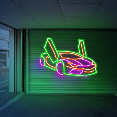 Sport Car Neon Sign Garage Led Light