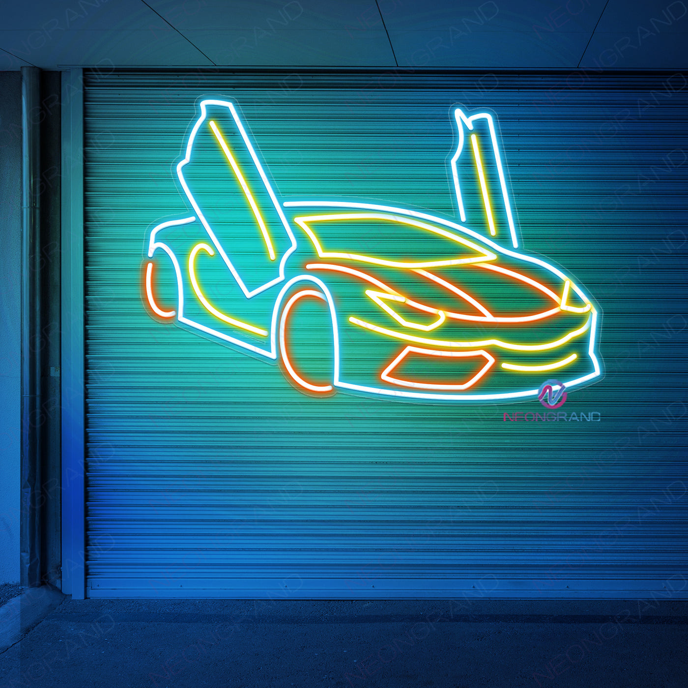 Sport Car Neon Sign Garage Led Light