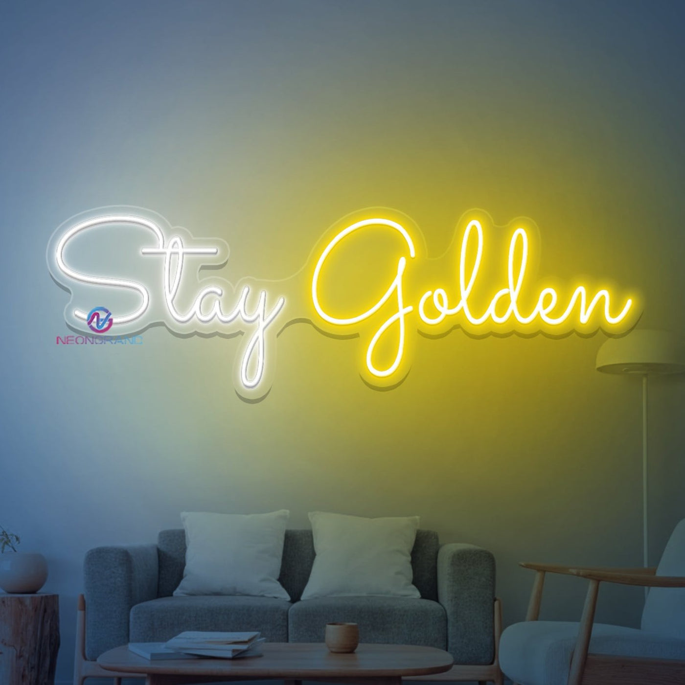 Stay Golden Neon Sign LED Word Light For Room