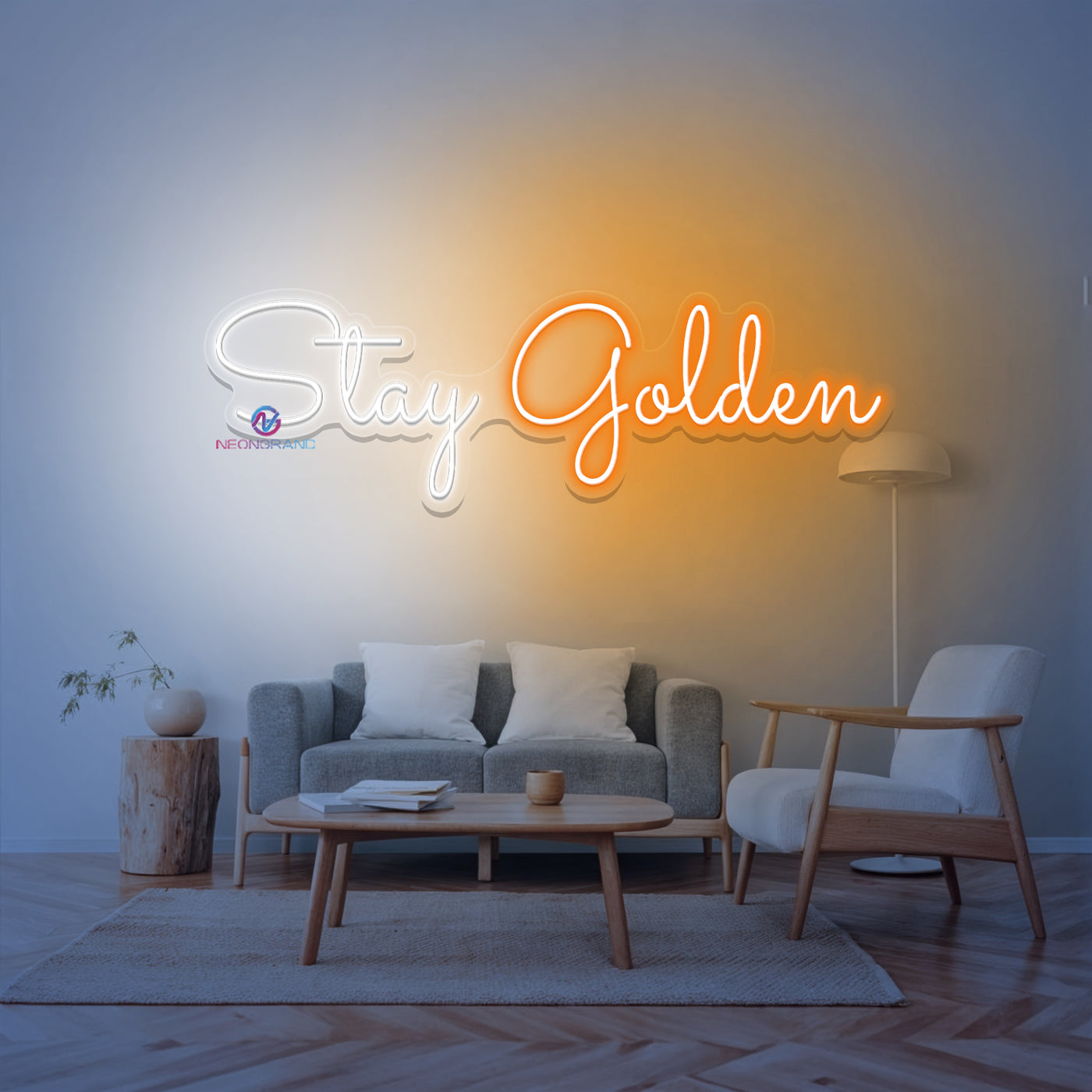 Stay Golden Neon Sign LED Word Light For Room