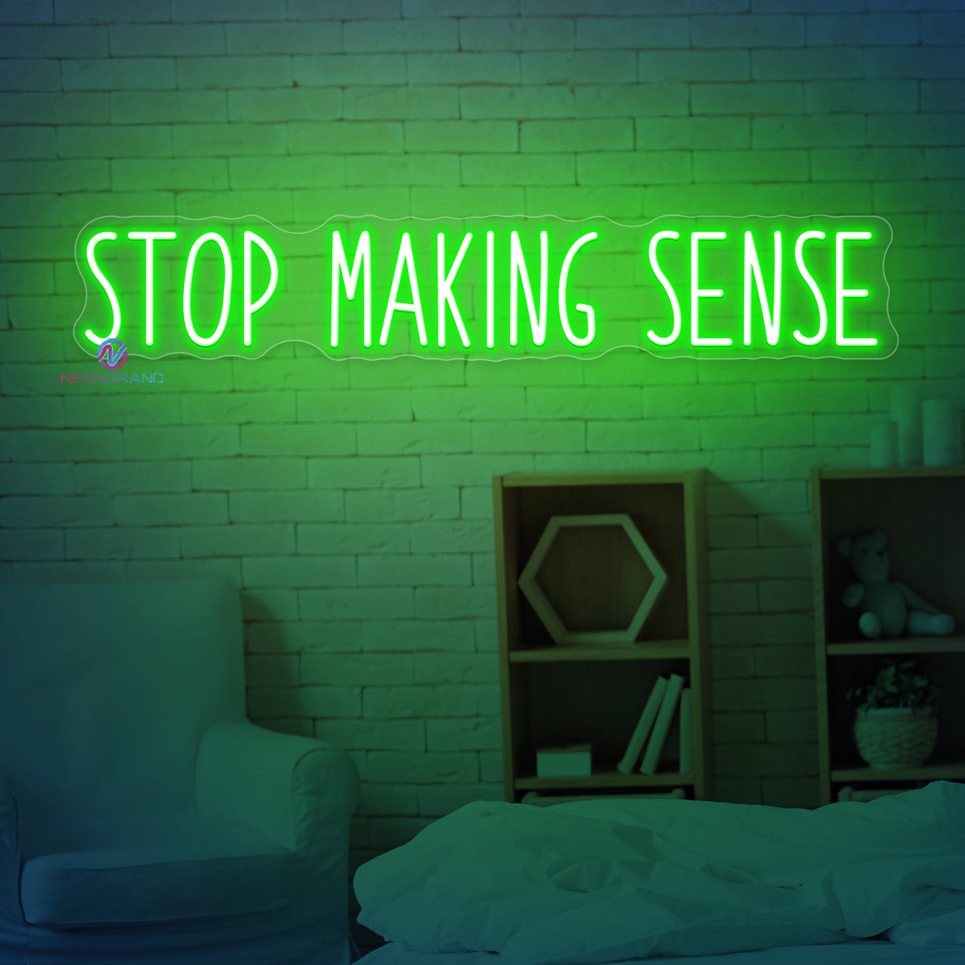 Stop Making Sense Neon Sign Word LED Light