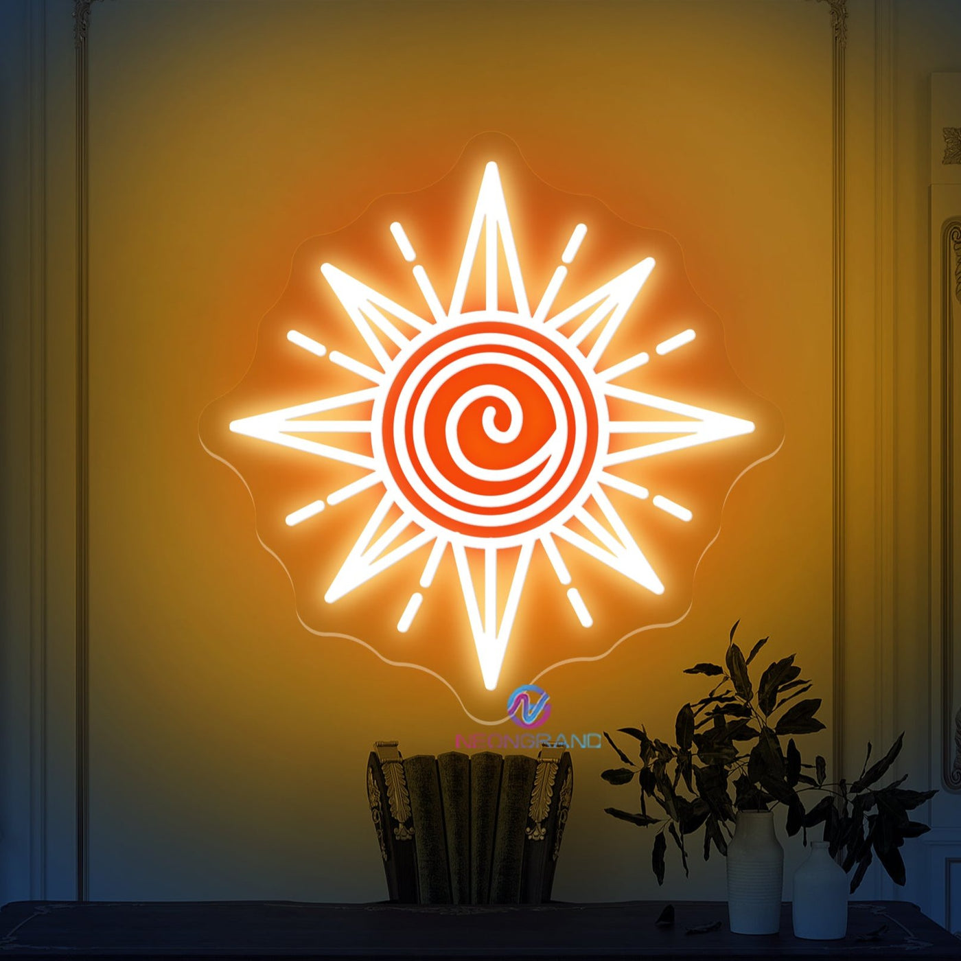 Sun Neon Sign Aesthetic Led Light For Cool Space